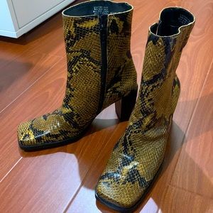 Vintage Bandolino Snakeskin Leather Boot - NEVER WORN